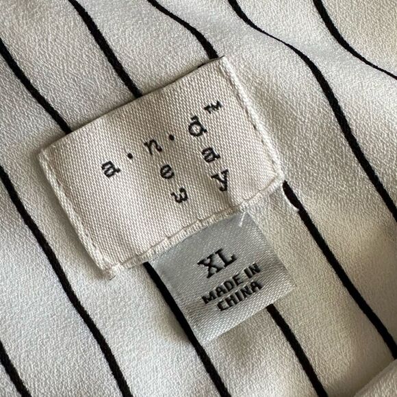 A new day Button Front Tank Dress Striped Belted New Womens Size XL - Picture 9 of 10